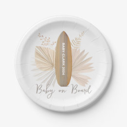 Baby on Board Gender Neutral  Paper Plates