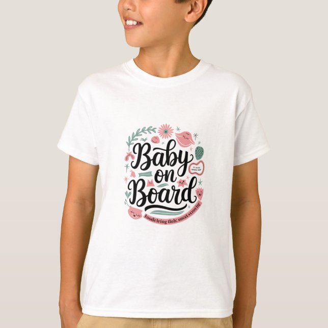 "Baby on Board – Kids' T-Shirt (Front)