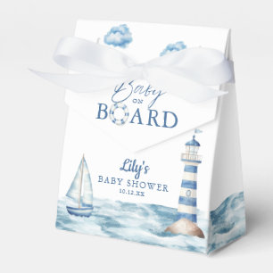 Baby On Board Nautical Baby Shower Favor Boxes