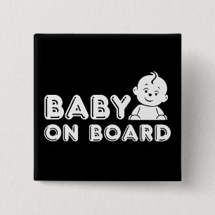 Baby on Board pregnancy announcement Button