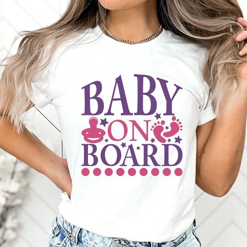 Baby On Board Pregnancy Announcement  T_Shirt