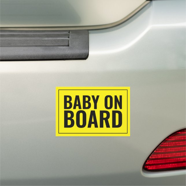 Baby on Board - Safety Car Magnet (In Situ)