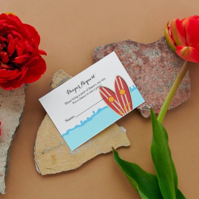 Baby on board shower game diaper raffle request enclosure card (Creator Uploaded)