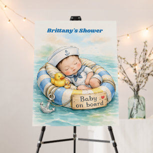 Baby on Board Shower Sign