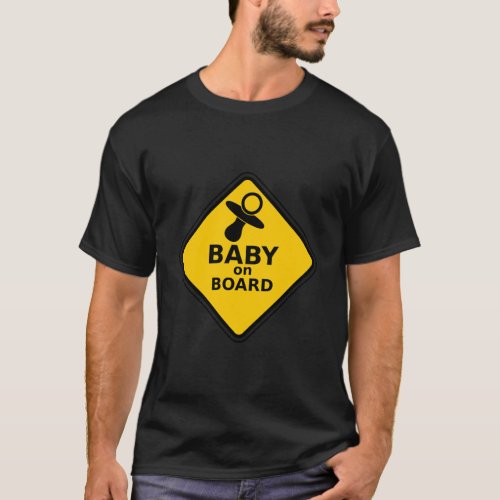 Baby On Board Sign Pregnant Expecting Gender Revea T_Shirt