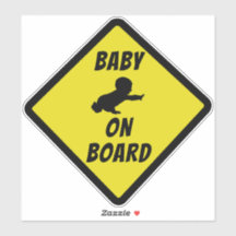 BABY ON BOARD Sign Yellow