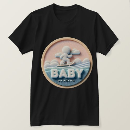 Baby on Board Skateboard Announcement  T_Shirt