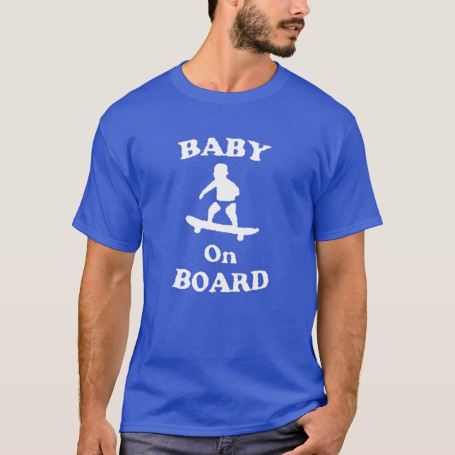 BABY ON BOARD SKATEBOARD SURF Solar Opposites Funn T-Shirt (Front)