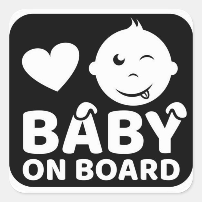 Baby on board sticker  (Front)