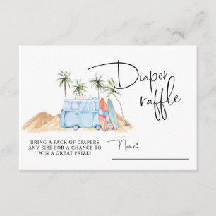 Baby on Board, Summer Baby Shower, Baby Shower, E Enclosure Card