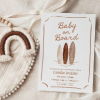 Baby on Board Summer Baby Shower Invitation