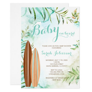 baby on board invitations