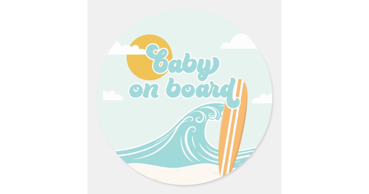 Baby On Board Circular Shaped Sticker