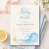 Baby on Board Surf Wave Baby Shower