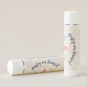 Baby On Board Surfboard Baby Shower Favor Lip Balm