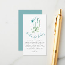 Baby on Board Surfboard Books for Baby Boy Shower