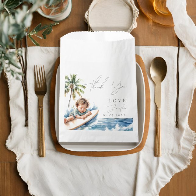 Baby on Board, surfing Baby Shower Favor Bag (Creator Uploaded)
