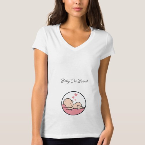 Baby on board T shirt Pregnancy T shirt