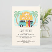 Baby on Board Van Gender-Neutral Baby Shower Invit Invitation (Standing Front)