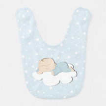 Baby On Cloud Baby Bib