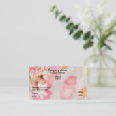Baby on Pink Business Card (Standing Front)