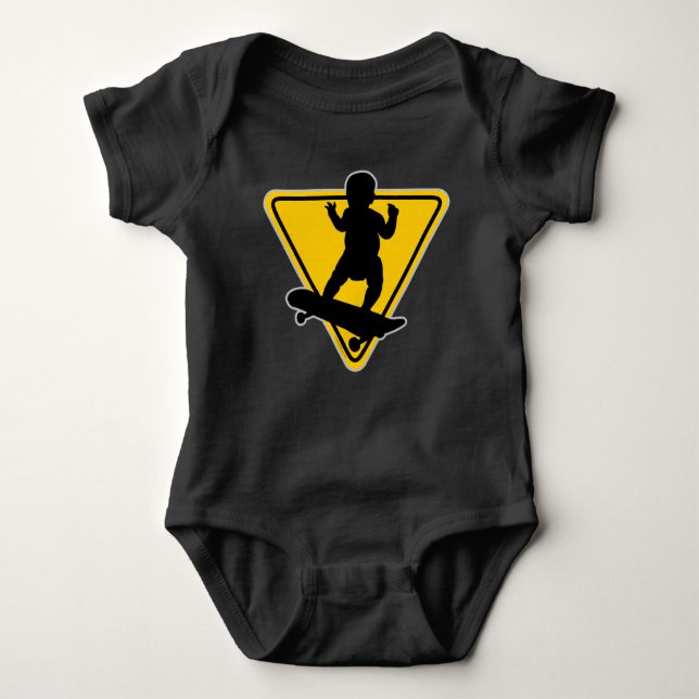 Baby on (Skate) Board Maternity T-Shirt (Front)