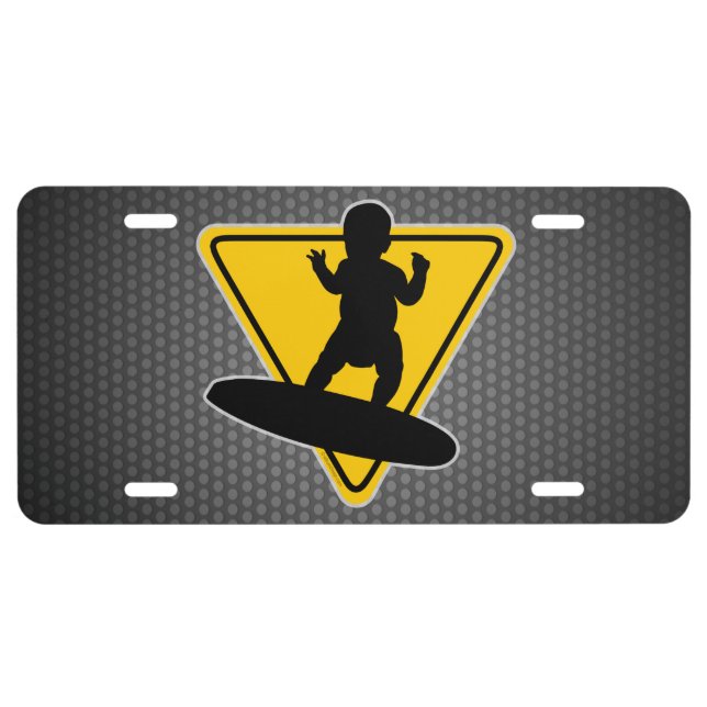 Baby on (Surf) Board License Plate (Front)