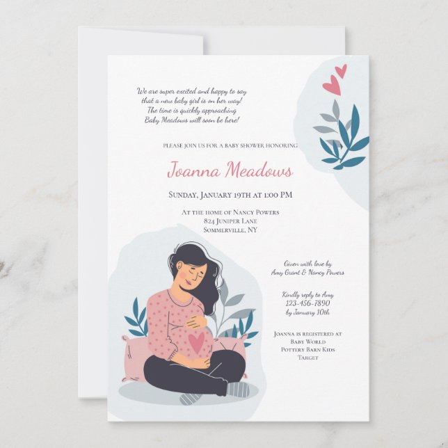 Baby on the Way Baby Shower Invitation (Front)