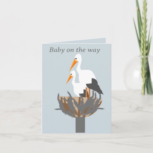 Baby on the way card
