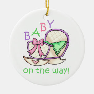 Baby On The Way! Ceramic Ornament