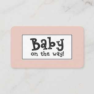 Baby on the Way! Editable Blush Gift Registry Card