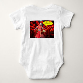 baby one piece. Happy Chinese New Year. panda/ma Bodysuit