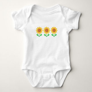 baby one piece, infant, shower gift, sunflowers bodysuit