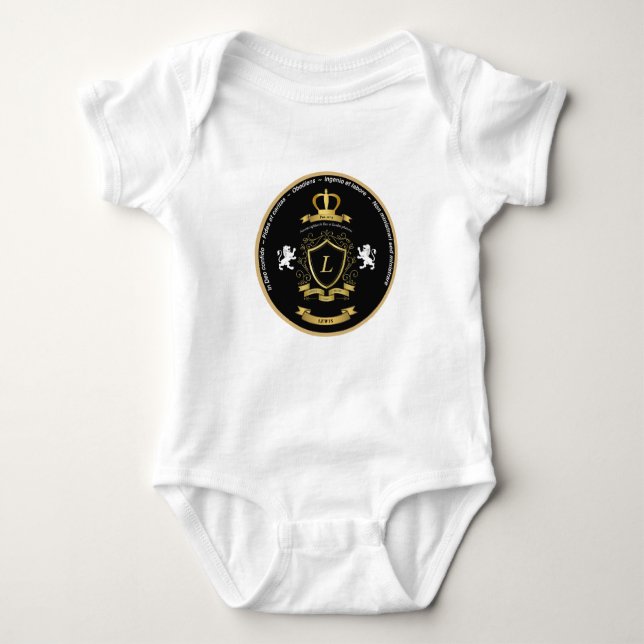 Baby One-piece Lewis Crest Baby Bodysuit (Front)