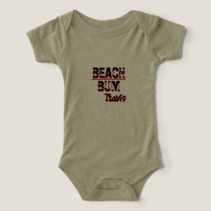 Baby one piece says “Beach Bum” Infant T-shirt