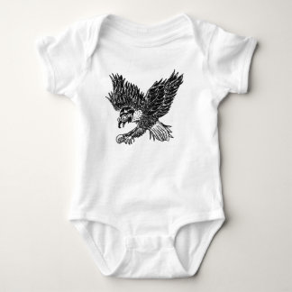 Baby onsie with eagle and future snowboarder baby bodysuit