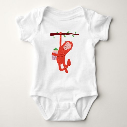 Baby Orangutan Design Baby Bodysuit