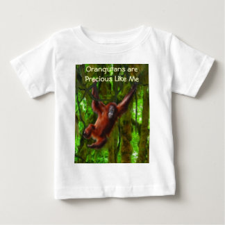 Baby Orangutan & Rainforest Primate Art Gift T-Shirt
