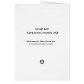 Baby Orangutan, son of Akmad (Back)