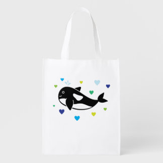Baby Orca Love Grocery Bag