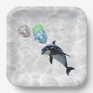 Baby Orca Platter Paper Plates