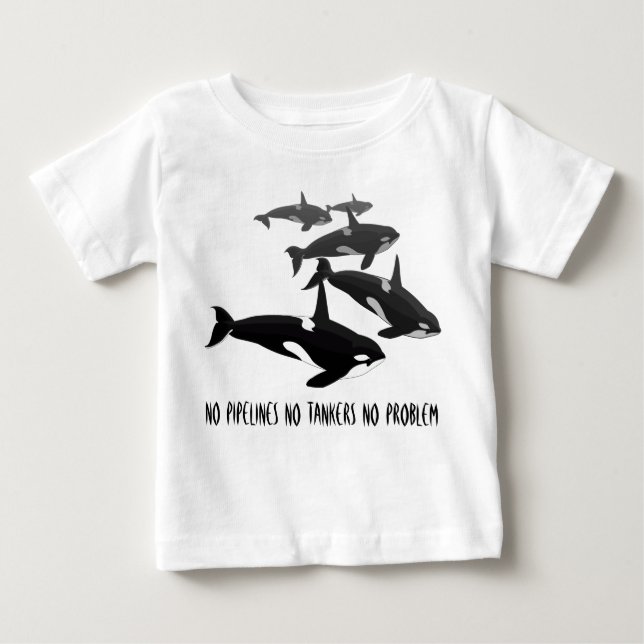 Baby Orca T-Shirt Personalized Orca Whale Shirt (Front)
