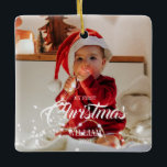 Baby Ornament - My First Christmas<br><div class="desc">Baby Christmas Ornament - My first Christmas. - Capture your special memories with this beautiful keepsake ornament. Customize with your favorite picture.</div>