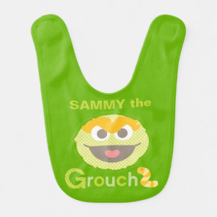 Baby Oscar Grouchy Add Your Name Baby Bib