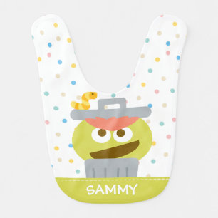 Baby Oscar the Grouch Add Your Name Bib