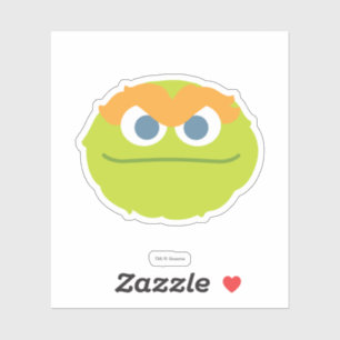 Baby Oscar the Grouch Big Face Sticker