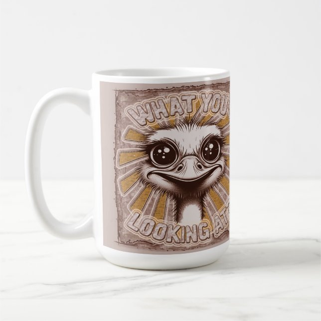 "Baby Ostrich" What Mug (Left)