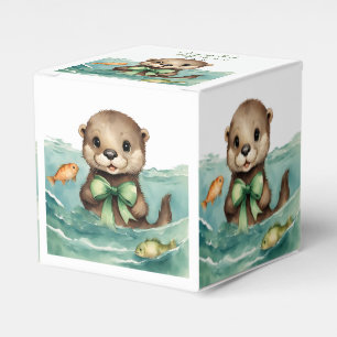 Baby Otter Baby Shower Favor Box