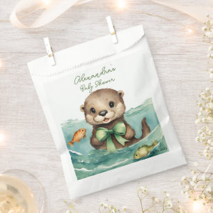 Baby Otter Gender Neutral Baby Shower Favor Bag