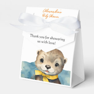 Baby Otter Gender Neutral Baby Shower Favor Boxes
